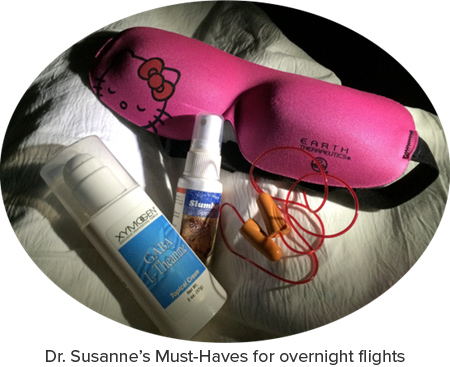 Dr. Susanne's Overnight Flight Must-Haves